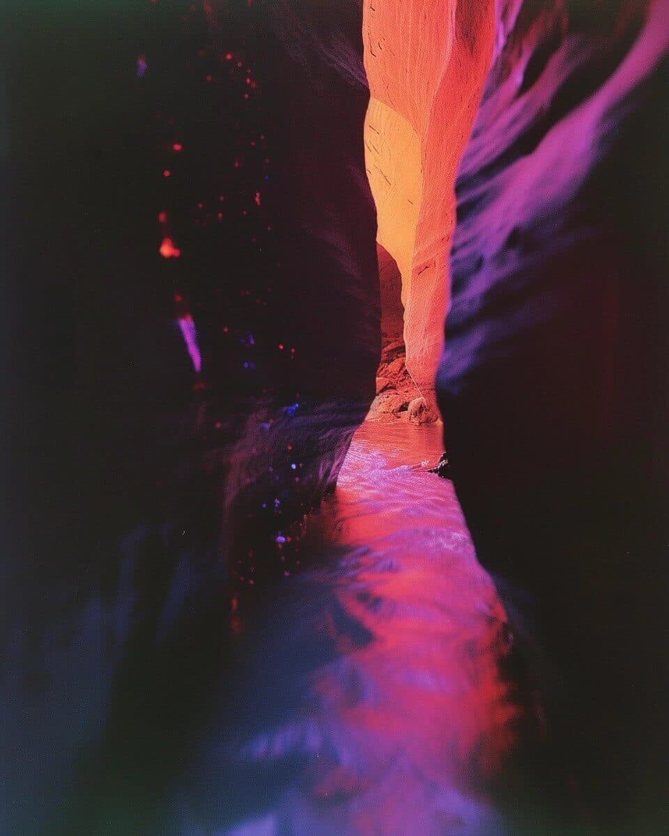 Monochrome sculptural canyon used as a creative moodboard